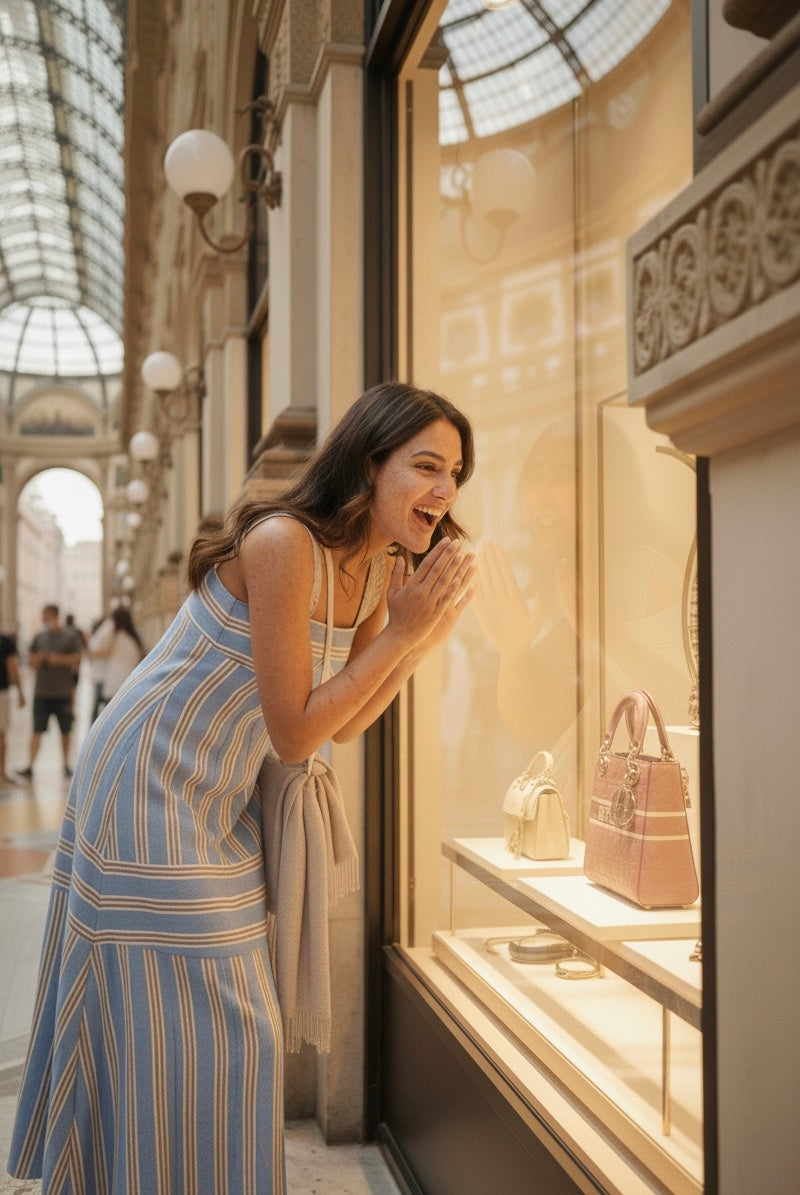 POWDER BLUE STRIPE DRESS