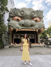 BUTER YELLOW SKIRT SET
