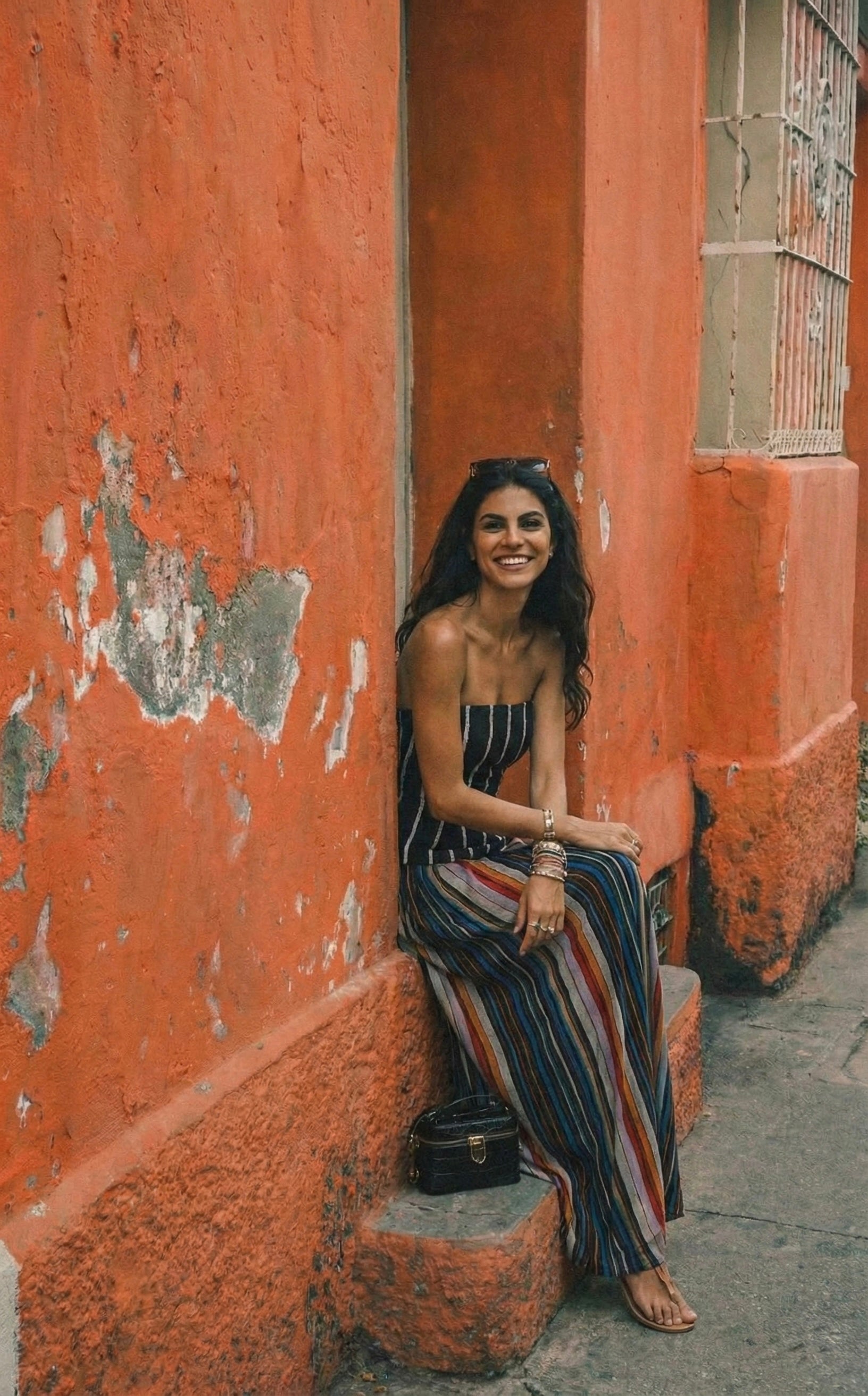 ELAN STRIPE SKIRT SET