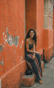 ELAN STRIPE SKIRT SET