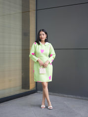 HEART POP HOODIE DRESS