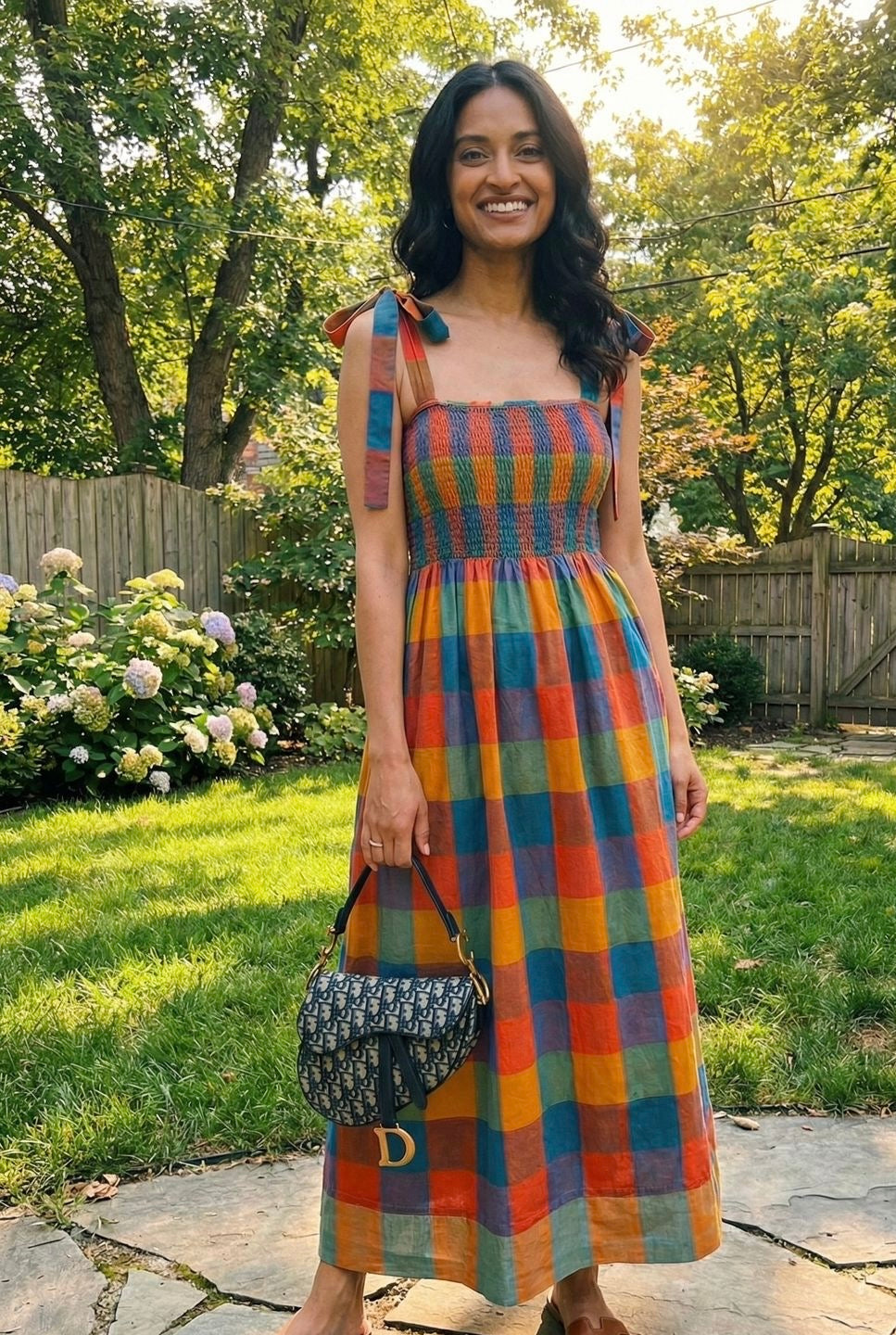 MADRAS CHECKERED DRESS