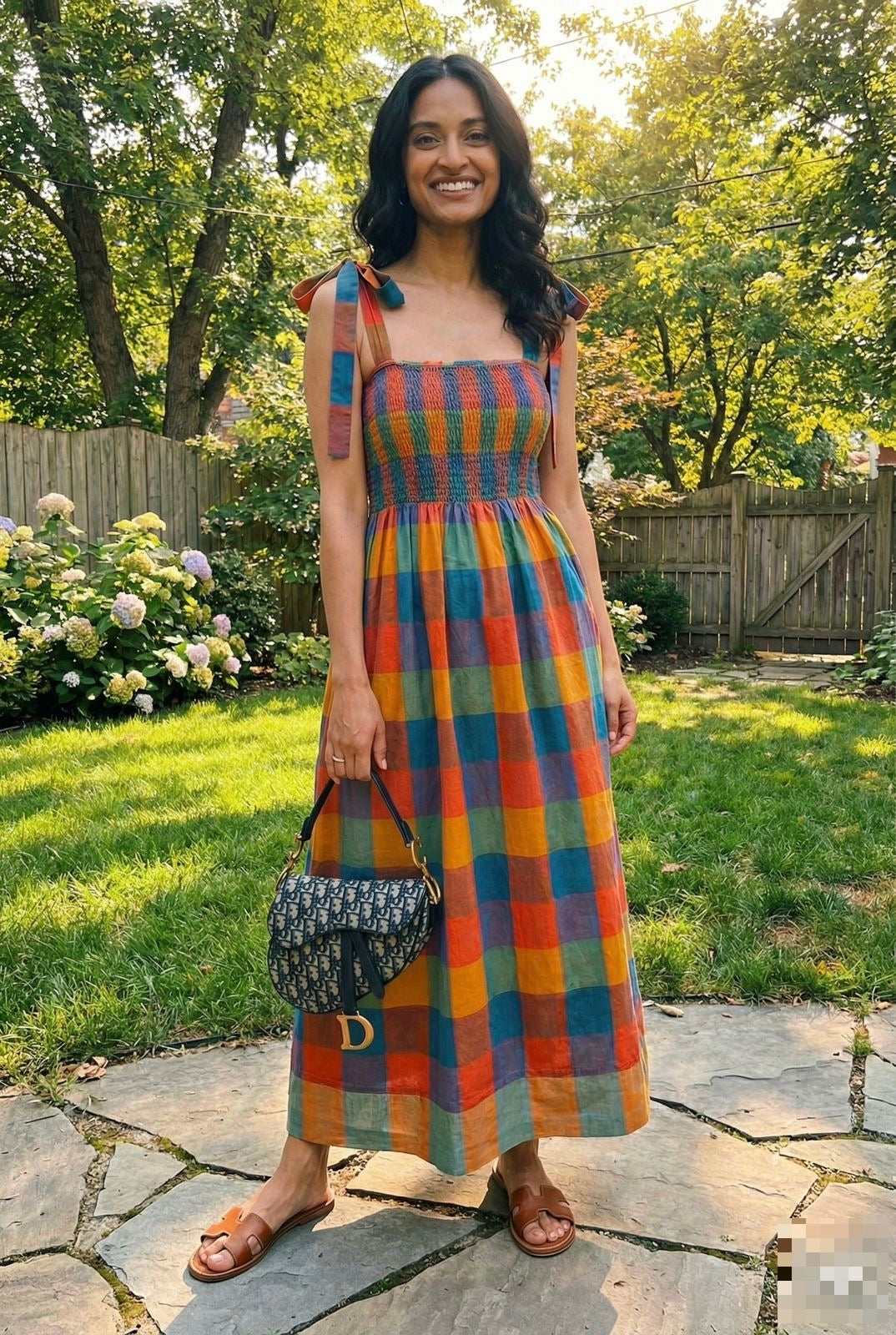 MADRAS CHECKERED DRESS