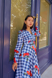MEADOW CHECK DRESS