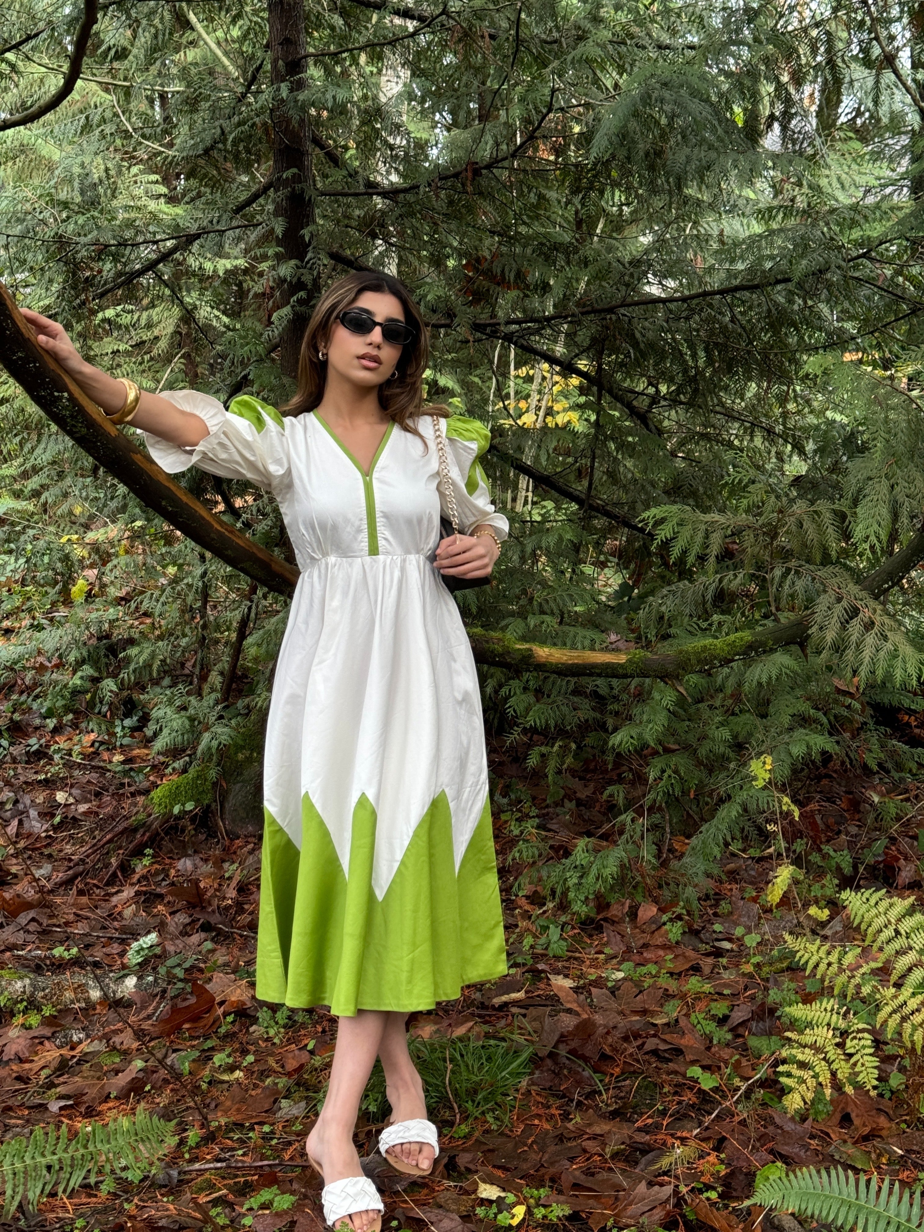 LUSH MIDI DRESS