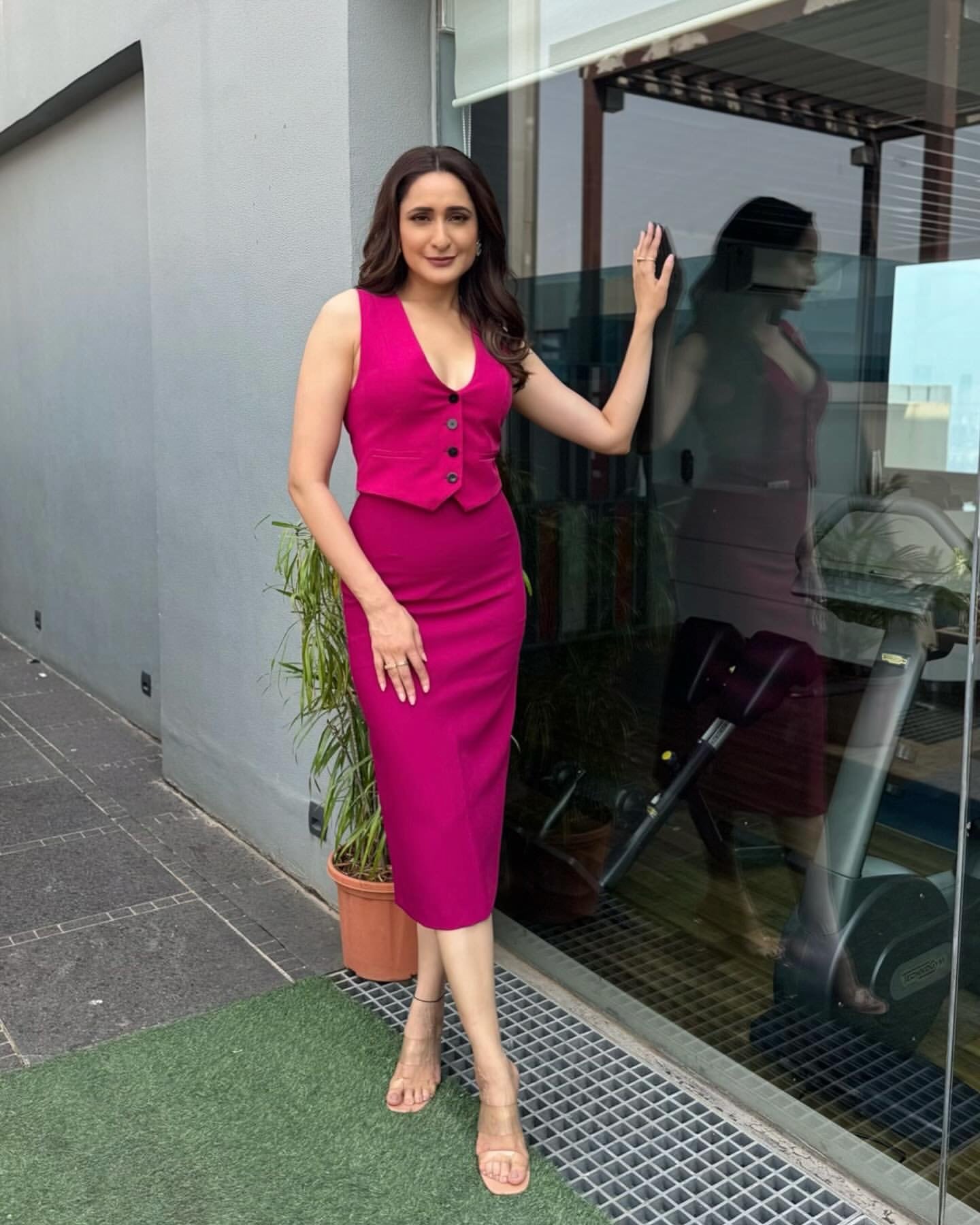HOT PINK WAISTCOAT CO-ORD