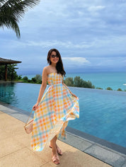 PASTEL  CHECKERED DRESS