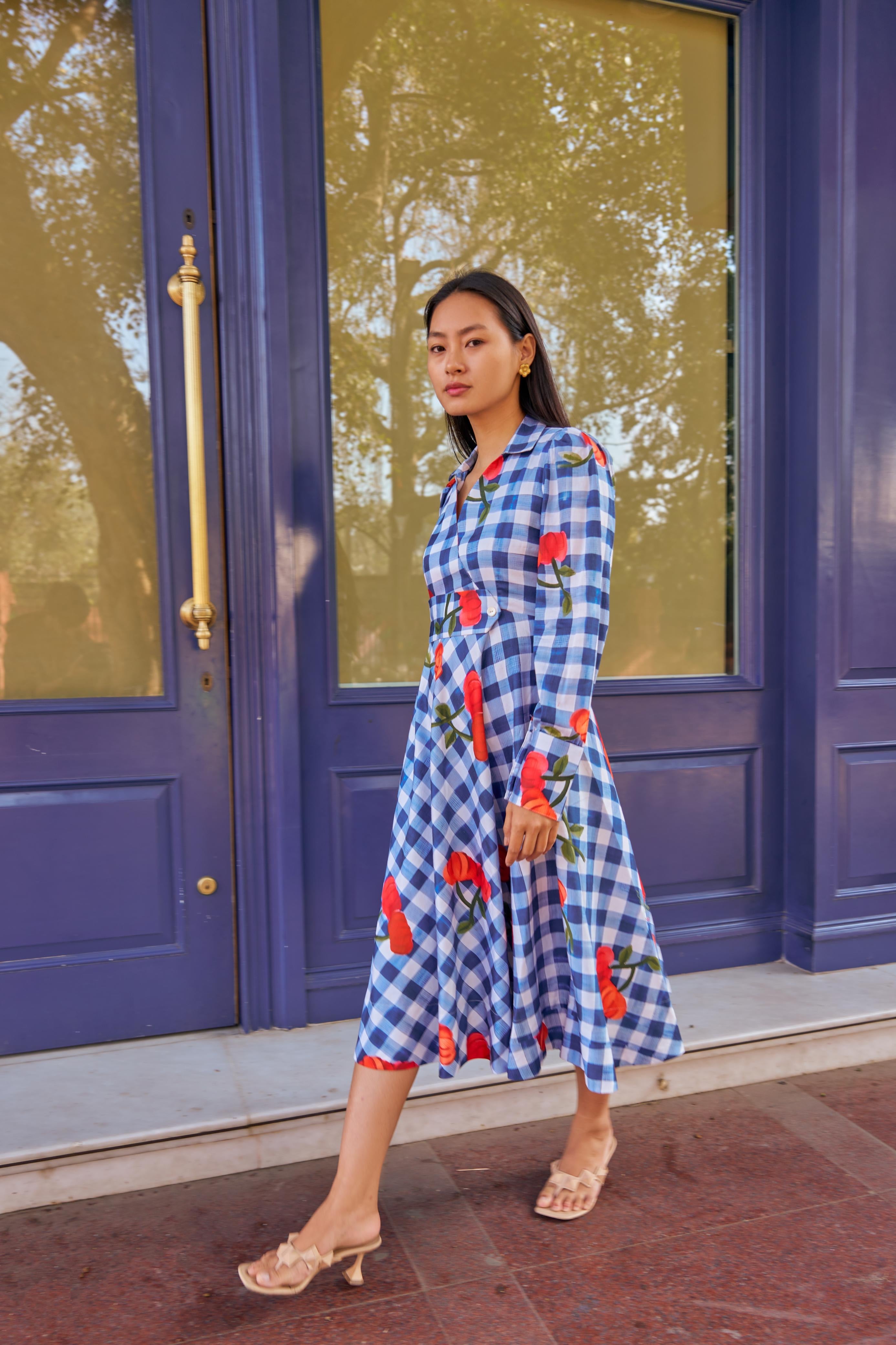 MEADOW CHECK DRESS