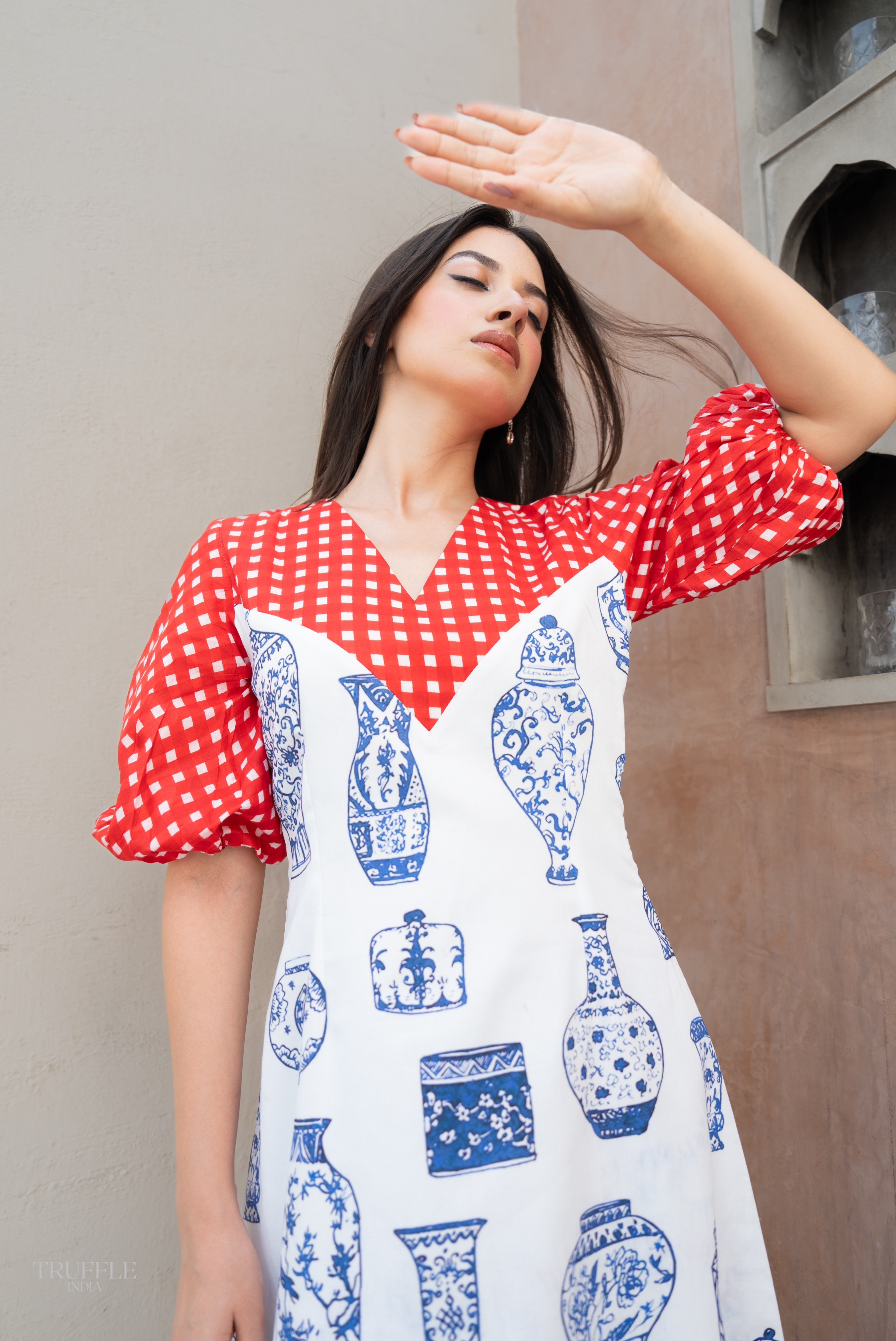 Blue Pottery Dress XL Blue Pottery Dress XL