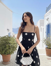 BLACK POLKA DOT DRESS