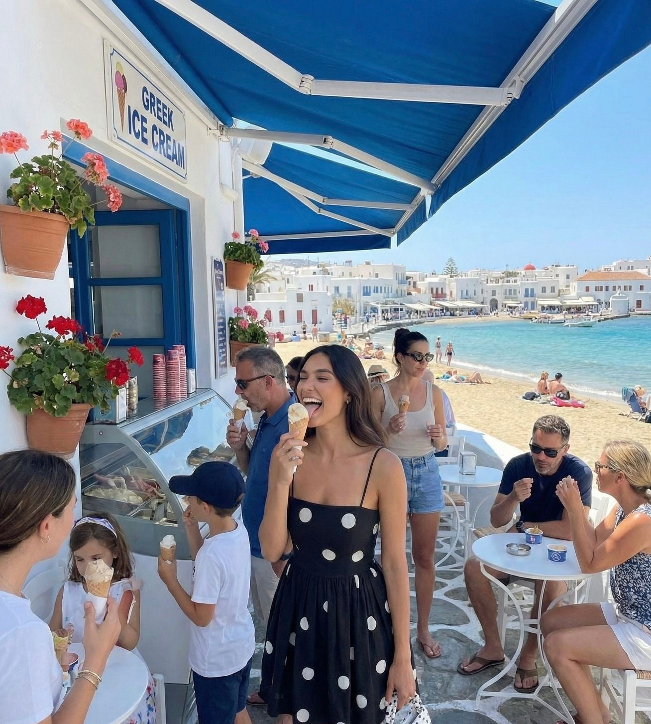 BLACK POLKA DOT DRESS