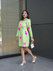 HEART POP HOODIE DRESS