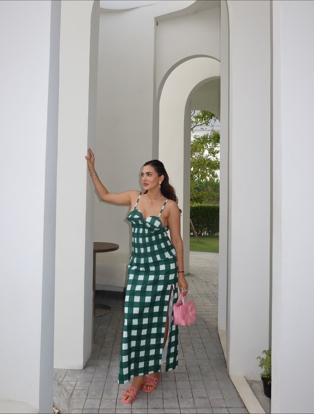 GREEN LIGHT SKIRT SET