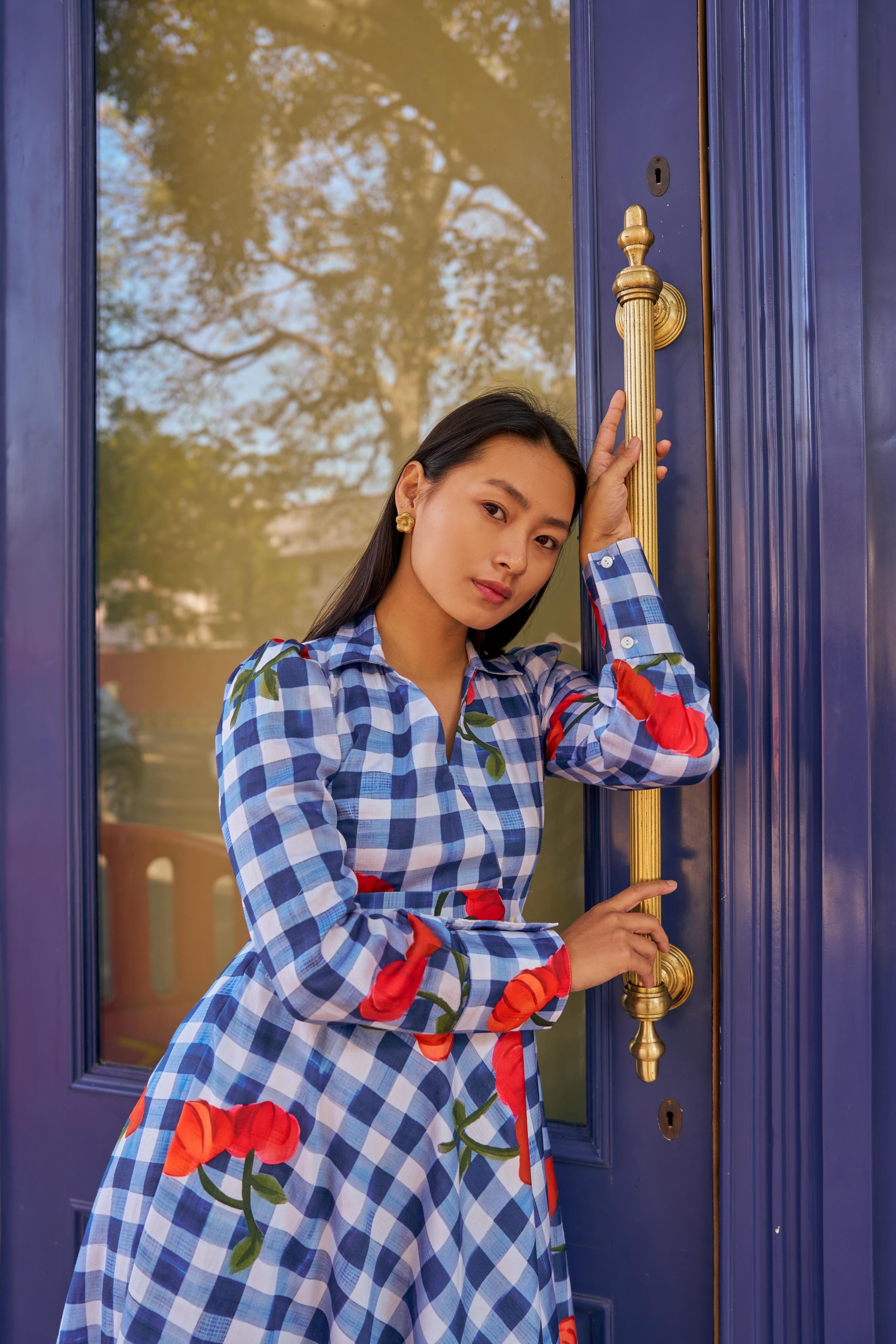 MEADOW CHECK DRESS