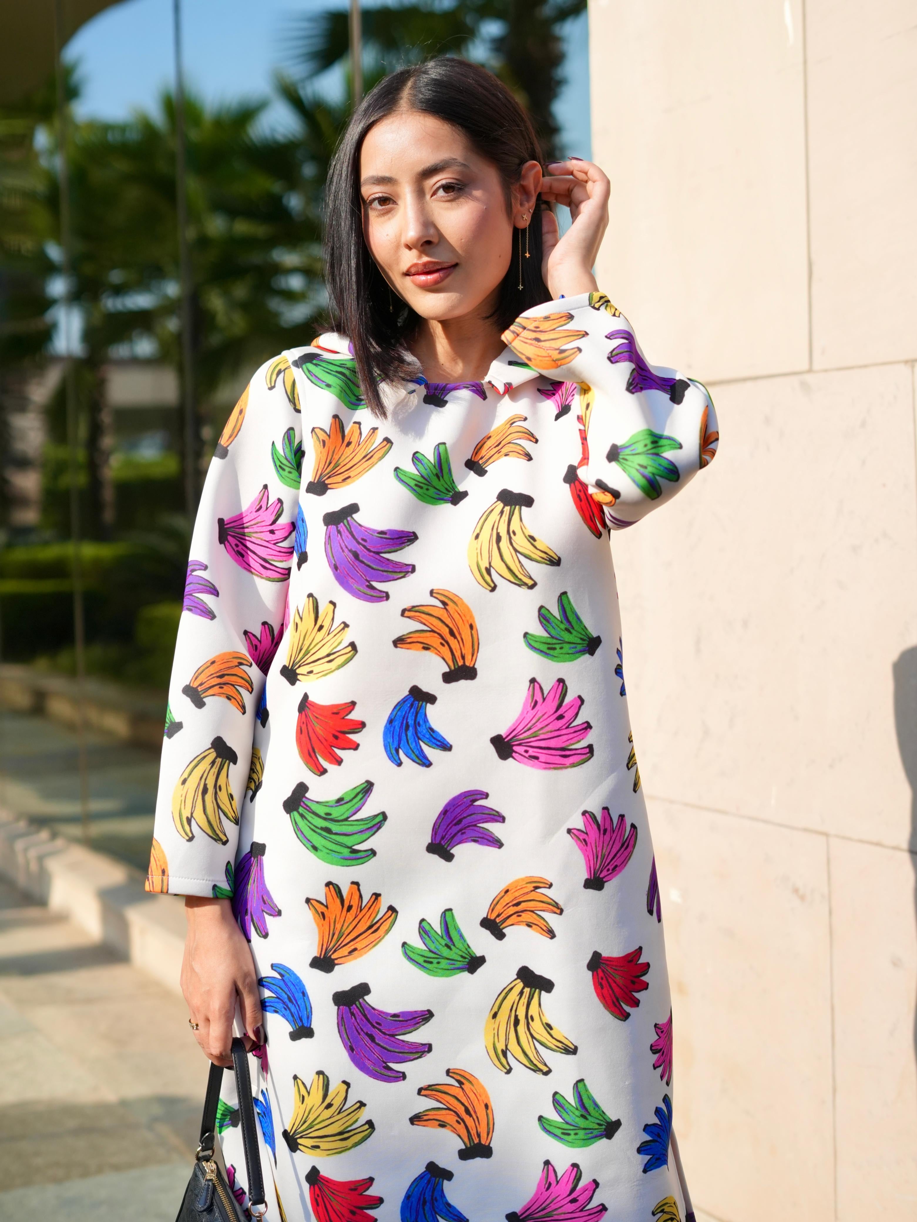 URBAN MONKEY HOODIE DRESS