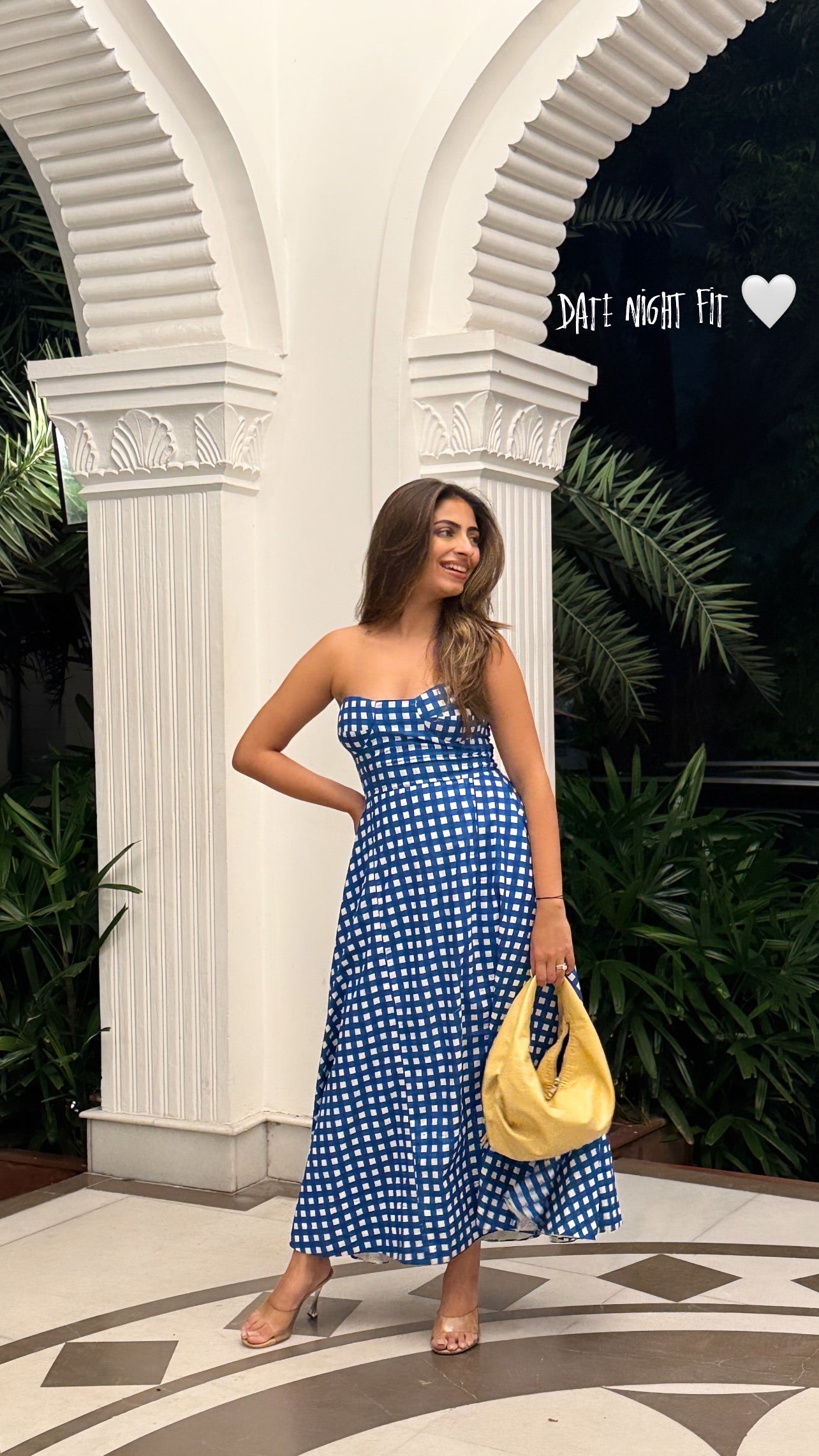 BLUE CHECKERED DRESS