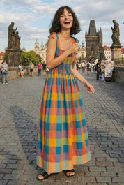 MADRAS CHECKERED DRESS