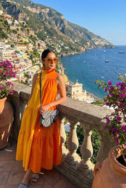 GOLDEN HOUR BLOCK DRESS