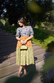 MULTICOLOUR MIDDI DRESS