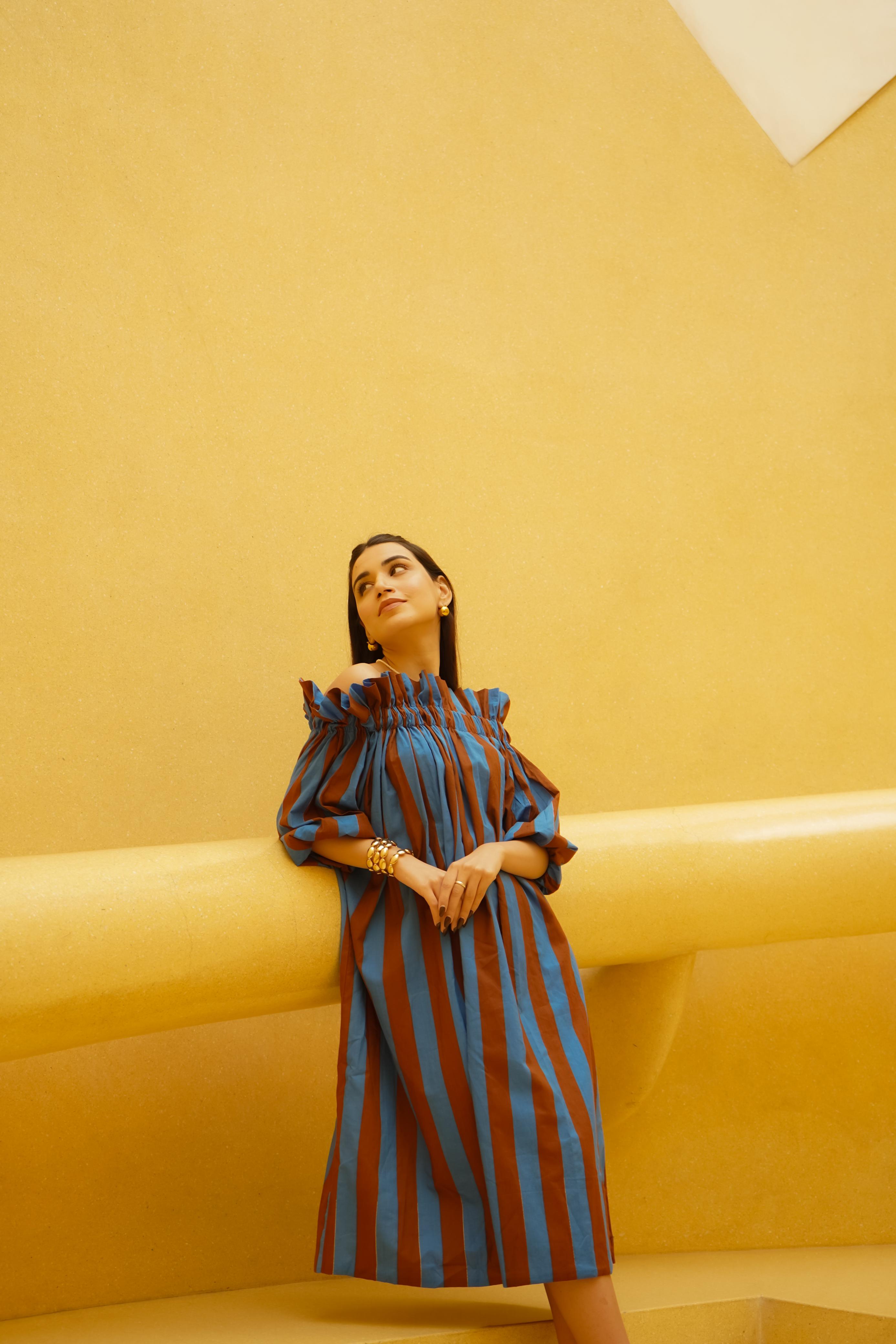 BLOCK STRIPE DRESS