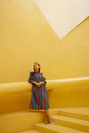 BLOCK STRIPE DRESS
