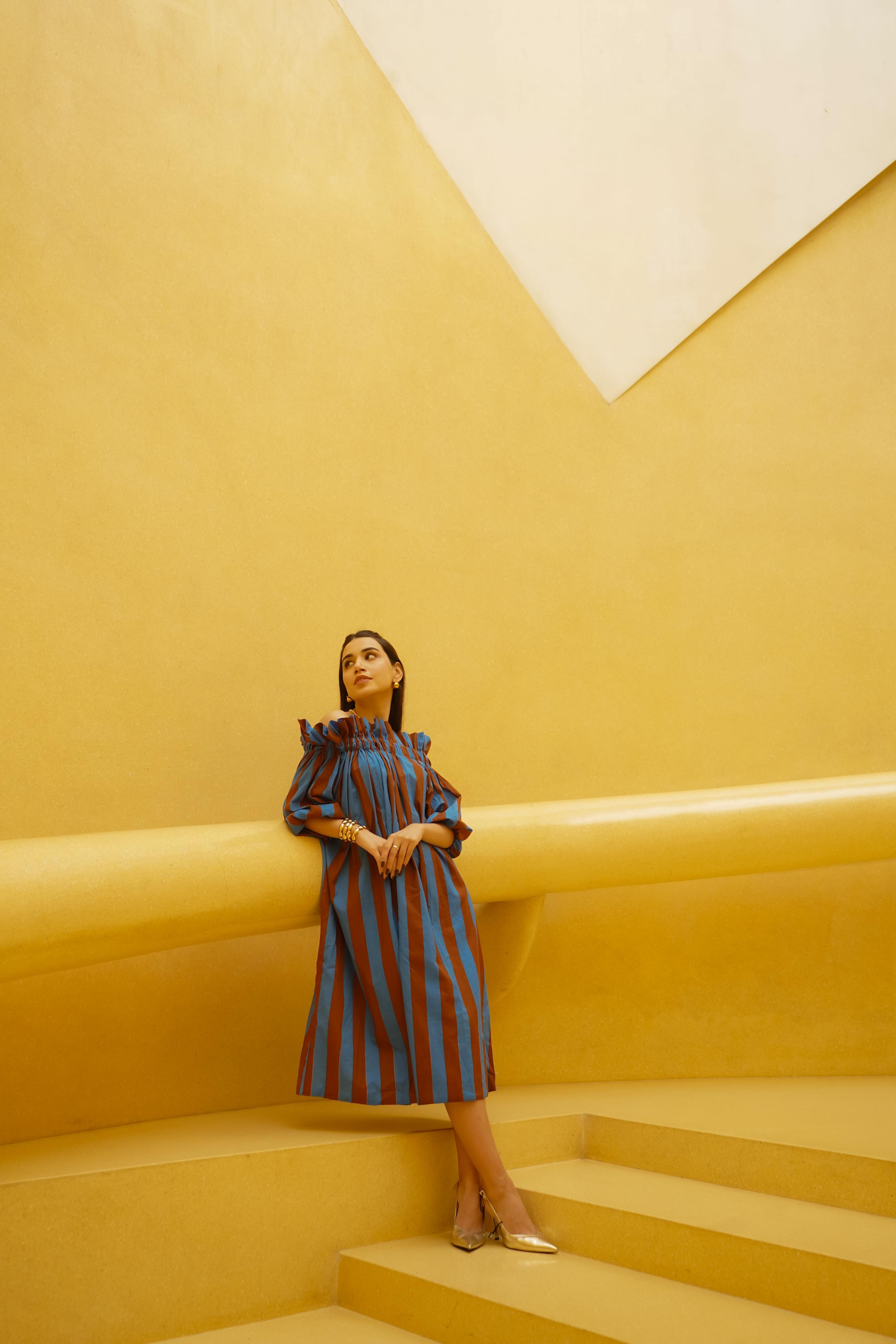 BLOCK STRIPE DRESS