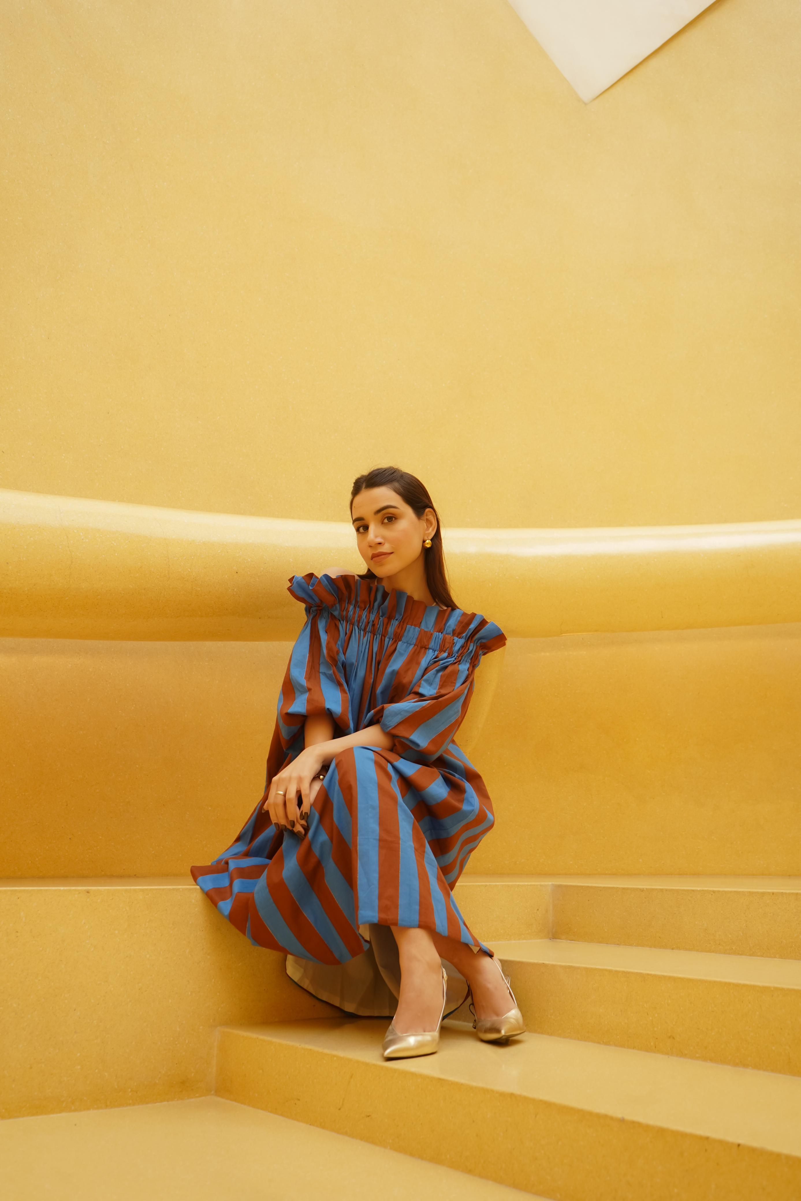BLOCK STRIPE DRESS