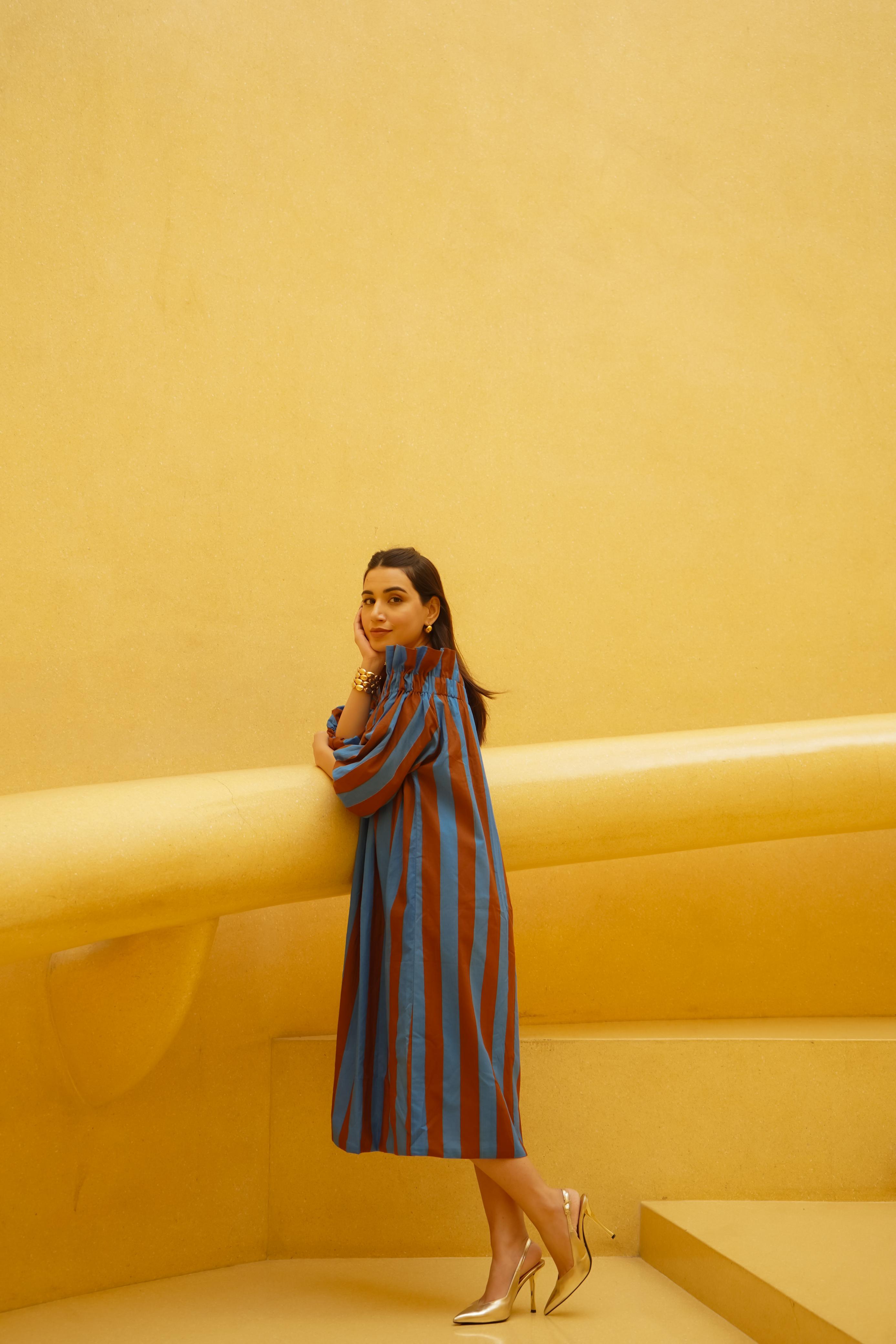 BLOCK STRIPE DRESS