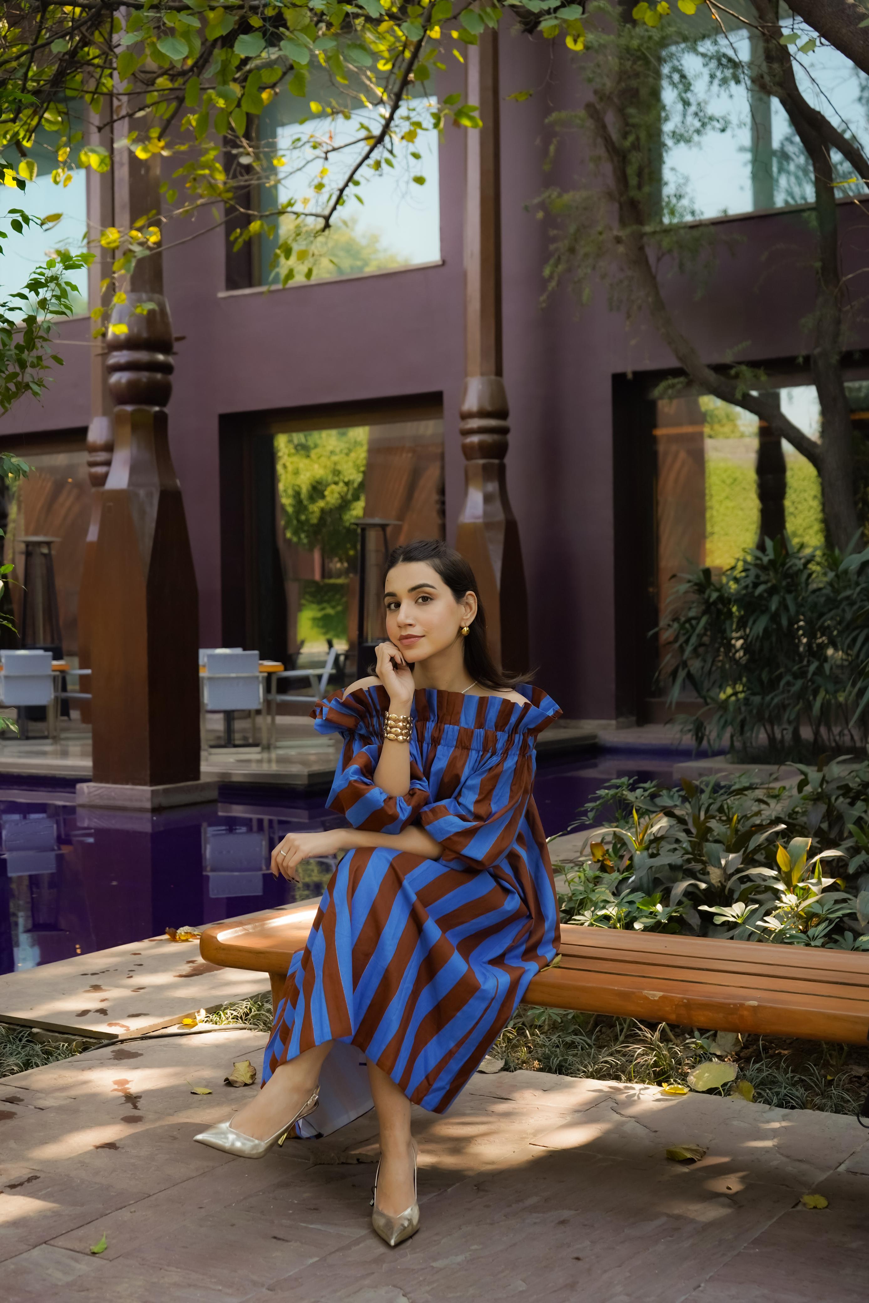 BLOCK STRIPE DRESS