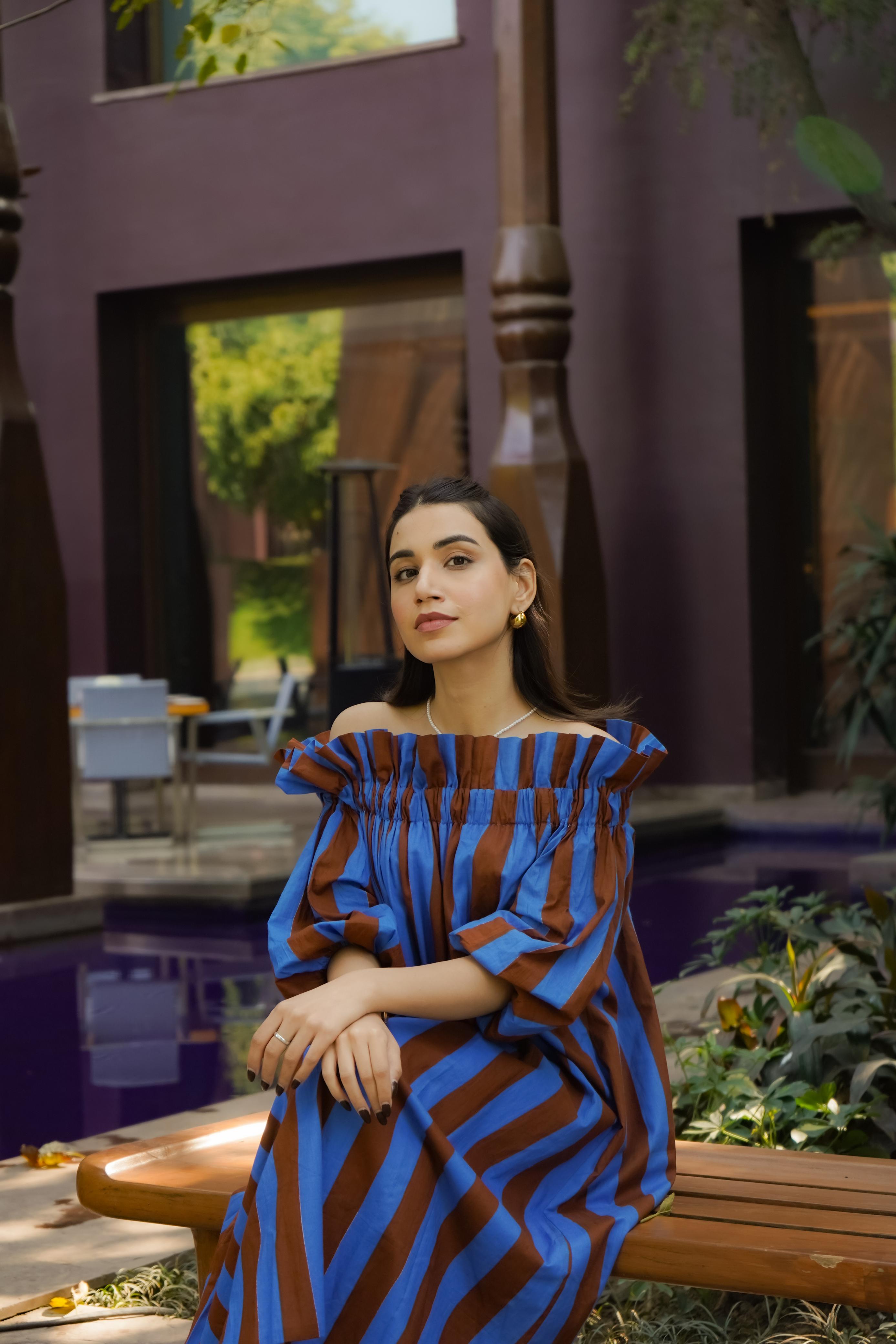 BLOCK STRIPE DRESS